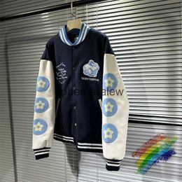 Men's Jackets 2023fw VandyThepink Hamburg Baseball Coat Jacket Women Men Flocking Towel Embroider Clothingephemeralew