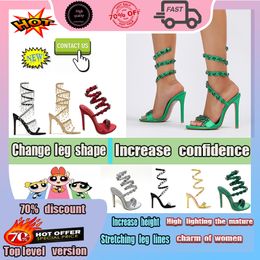 Designer Casual Platform Heels Crystal-embellished for women Thin Heel Small Round Head Silk Satin Surface Rivet small Diamond Increase height resistance