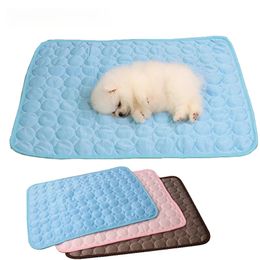 Dog Cooling Mat Summer Pad Pet Mat Bed for Dogs Cat Blanket Sofa Breathable Summer Washable Pet Supplies Accessories 240115