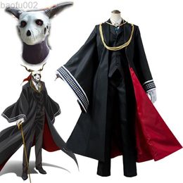 Anime Elias Ainsworth Cosplay Come The Old Magus' Bride Eriasu Einzuwasu Mask Headwear Halloween Masquerade Comes L220802243R