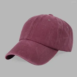 Ball Caps Leisure To Do Old Baseball Cap Men's Solid Colour Soft Top Spring And Autumn Sun Protection Korean Version All The Hat Ladies