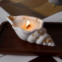 Craft Tools Conch Candle Jar Silicone Mold DIY Jewelry Storage Box Epoxy Resin Mould Concrete Cement Plaster Flowerpot Mold Home Craft Decor YQ240115