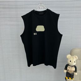 Balenciaiga T Shirt Mens Designer Sleeveless Herringbone Vest T Shirt Female Letter Printed Casual Vest Couple Luxury Tshirt Fashionable Top Asian Size M-4XL