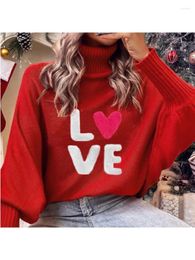 Women's Sweaters Fashion KniEmbroidery Women Woolen Sweater Elegant Batwing Sleeve Female Turtleneck 2024 Autumn Winter Christmas Pullover