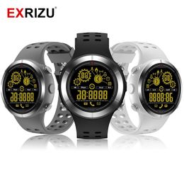 Watches EXRIZU Sport Smart Watch EX32 Pedometer Calls SMS Remind 5ATM IP68 Waterproof Stopwatch for Swimming Run Step pk F3 EX18 EX16