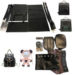 Handmade Making School Bag Set Hand Stitching Leather Craft DIY Backpack Kit Sewing Material for Handbag Accessories 240115