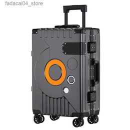 Suitcases Travel Spinner Luggage 20/22/24/26 Inches Aluminum Frame Rolling Suitcase Man Women Fashion Trolley Case Business Boarding Box Q240115