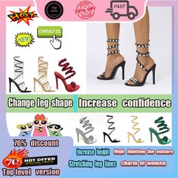 Designer Casual Heels Crystal-embellished for womenThin Heel Small Round Head Silk Satin Surface Rivet small Diamond Increase height wear resistance