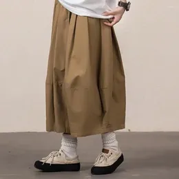 Skirts Cotton Long Skirt For Women Autumn Spring Japan Hharajuku Fashion Y2k Style Loose Khaki Cargo Streetwear