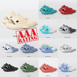 foam runner designer shark slippers sliders men women kids slides pink blue grey pillow slides sandals soft thick cushion slipper cloud slide indoor shoes 36-45