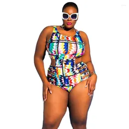 Women's Swimwear Fashion Woman Large Size Swimsuit Sexy High Waist Bikinis One-piece Bathing Suit Women