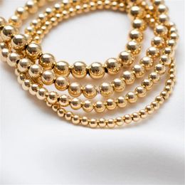 Handmade Beads 14K Filled Bracelet Gold Jewellery Bracelets Vintage Boho Women Jewelry240115
