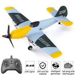 B09 RC Plane 2.4G 3CH EPP Foam Remote Control Fighter Fixed Wingspan Glider Outdoor RTF RC Warbird Aeroplane Toys Gifts 240115