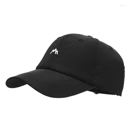 Ball Caps Spring Summer Quick Dry Baseball Hat Outdoor Fashion Letter Embroidery Men Women Sunscreen Hiking Snapback Sport Sun