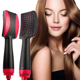 Dryer 1000W Hot Air Brush, Hair Dryer Brush, Professional Hair Dryer 2 in 1 Ceramic Electric Blow Dryer Hair Straightener Brush