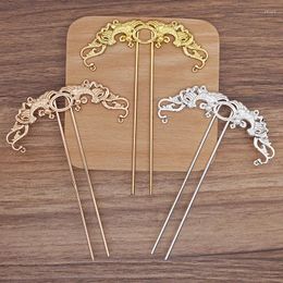 Hair Clips 10 Pieces/Bag 84 115mm Forks Metal Phoenix Bird Hairpins Bridal Headwear Accessories For Women