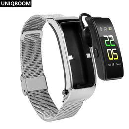 Watches Smart Talk Band Activity Fitness Tracker Bluetooth Smart Bracelet Sport Wristbands Call Earphone Band Blood Pressure Monitor