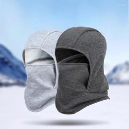 Ball Caps Fashion Warm Cap Winter Men Women Hats Waterproof Thermal Fleece Balaclava Hat Hooded Neck Warmer Hiking Scarves