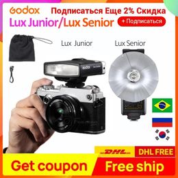 Accessories Godox Camera Flash Light Lux Junior Gn12 Lux Senior Speedlite Trigger Mini 7 Levels for Sony Canon Nikon Fujifilm Olympus Camera