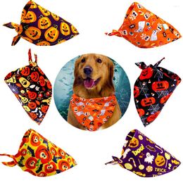 Dog Apparel 2024 Halloween Decorate Bandanas Accessories Pet Scarf For Small Bibs Supplies Cat Puppy