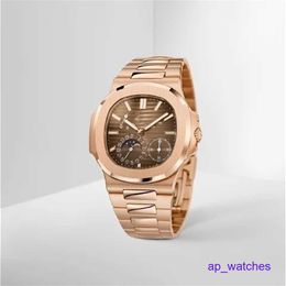 Luxury Wristwatch Pateksphilipes 5712/1R-001 Men's Watches 40mm Rose Gold Automatic Mechanical Watch FUN 1WV8