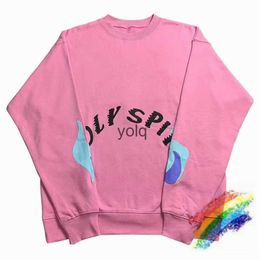 Men's Hoodies Sweatshirts Foam Print Pink Sunday Service Holy Spirit CPFM.XYZ Sweatshirts Women Men Crewneck Hoodiesyolq