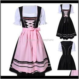 Accessories Adult Womens Oktoberfest Maid Outfit Bavarian Dirndl Beer Girl Costume German Wench Fantasia Fancy Dress Biqsz262n