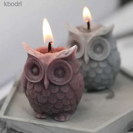 Craft Tools 3D Owl Silicone Candle Mould DIY Handmade Animal Plaster Moulds Aromatherapy Candle Mould Craft Resin Mould Home Decor Gift YQ240115