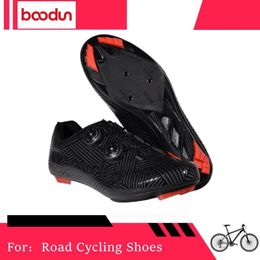 Footwear Boodun Road Cycling Shoes Outdoor Sports Spd Antiskid Speed Cycling Shoes Men Profession Racing Selflocking Bike Shoes