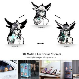 3D Anime Motion Stickers BLEACH Ulquiorra CiferWaterproof Decals for Laptop,Refrigerator,Suitcase,Wall,Etc Toy Creative Gift