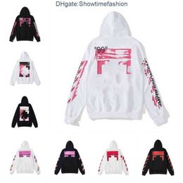 Men's Hoodies Sweatshirts Off White Designer Mens Fashion Finger Print Now Hooded Oversize Trendy 5O5L