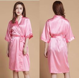 Favours Bride bridesmaid gifts Satin kimono Robes Bridal hen bachelorette party sleepwear robe supplies 5pcs free shipping