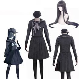 Danganronpa v3 Killing Harmony saihara shuichi kadın süper dedektif cosplay üniforma denizci elbise cadılar bayramı outift198r