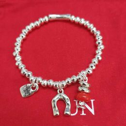 Designer Jewellery Bracelet Fashion Brand Small and Trendy Padlock Crystal Buddha's Hand Good Luck Horseshoe Iron Transport Female Gift for Girlfriend