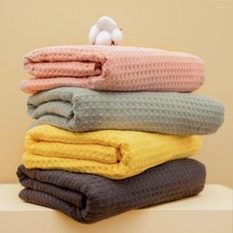 Blankets Children'S Blanket Cotton Waffle Bath Towel Green Infant Sleeping Breastfeeding Cover Breathable Outdoor Baby Stroller