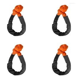 All Terrain Wheels Top!-4X 1/2 Inch X 22 Car Soft Shackle Rope Tow Off Road Winch Pulley Cable Hook For Off-Road Recovery ATV UTV
