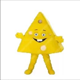 Halloween Triangle Cheese Mascot Costume Cartoon Character Outfit Suit Xmas Outdoor Party Festival Dress Promotional Advertising Clothings