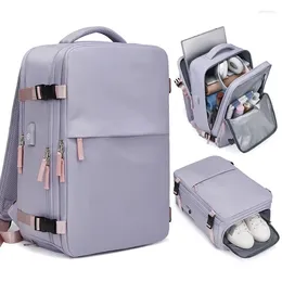 School Bags Women Travel Backpack Aeroplane Large Capacity Multi-Function Luggage Lightweight Waterproof Women's Casual Notebook Bagpacks