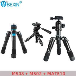 Tripods BEXIN Portable Tripode Lightweight Travel desktop flexible Tabletop compact Mini smart phone Camera DSLR Tripod Stand for iphoneL240115