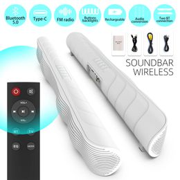 Soundbar TV Soundbar Portable Bluetooth Speaker Wireless Subwoofer Home Cinema Sound System Stereo with TF FM Radio Music Center Boom Box
