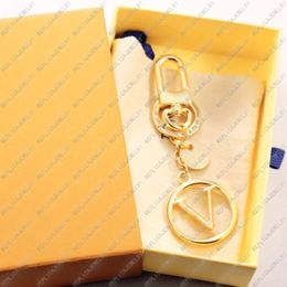 Keychains Designer 18k Gold Plated Circle Bag Charm Key Holder Wallet Luxury New With Box Top Quality