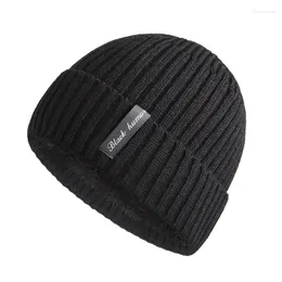 Berets Unisex Winter Hat Add Fleece Warm Cap Stylish Soft Beanie For Men Women Outdoor Thicken Ski Sports Knitted