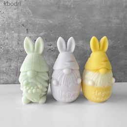 Craft Tools 3D Easter Dwarf Silicone Mold DIY Aroma Candle Bearded Old Man Plaster Doll Handmade Soap Resin Gypsum Mold Home Decor Crafts YQ240115