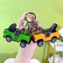 Keychains Cute Camper Keychain Truck Shape Car Pendant Key Chain For Men Keyring Jewelry Travel Souvenir Gift