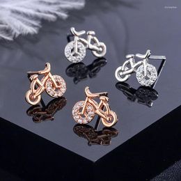 Stud Earrings Korean Zircon Women's Simple Temperament Fashion Personality Accessories Couple