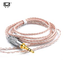 Accessories KZ Official KZ Copper Silver mixed upgrade Cable For KZ BA10 ZS10 ZST ZS5 ZS6 AS10 ZSR ZSA ED16 ZS4 Earphones