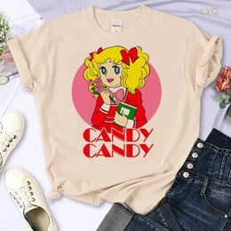 Candy T-shirts Women Streetwear Summer Japanese Tshirt Female Y2k Tops Tees Manga Harajuku Clothes