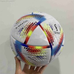 Soccerball AL RIHLA 2022 World Cup Balls Size Premium Beautiful Match-specific Football No Air On The Ball Boat Rihla and Hilm MUX0