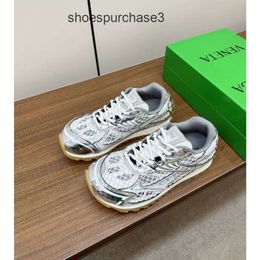 Fashion Sneaker Genuine Luxury Sneakers Orbit Men Mens New Women Shoes Designer Silver Boteega Lace Up Couple Running Breathable C DZHU