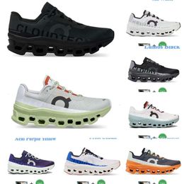 2024 new Designer 2023 Cloud Running on Shoes Mens Sneakers Clouds x 3 Cloudmonster Federer Workout and Cross Trainning Shoe White Violet Designer Mens Womens